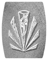 DAREC 602 SL SH SL Silver Sunburst Shimmer Silver Background